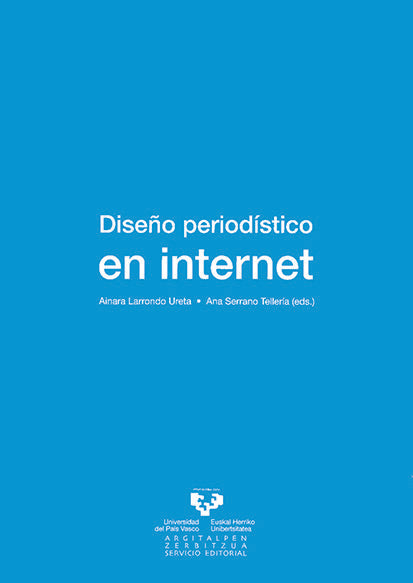 DISEÑO PERIODISTICO EN INTERNET, de LARRONDO | portada del libro