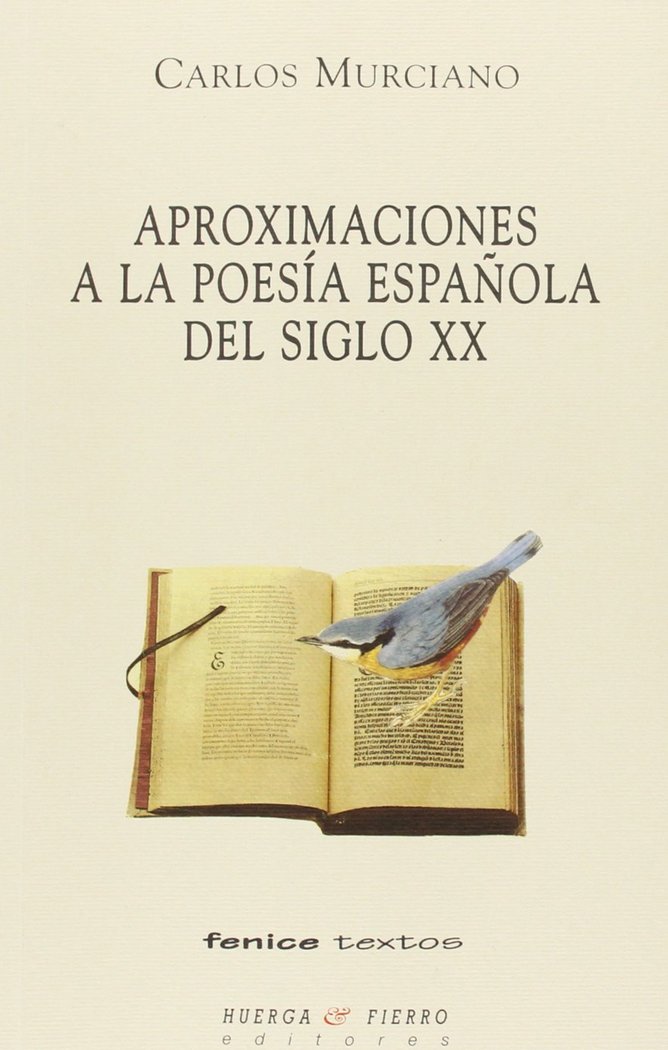 Aproximaciones a la poesía española del siglo XX, de Murcinao | portada del libro