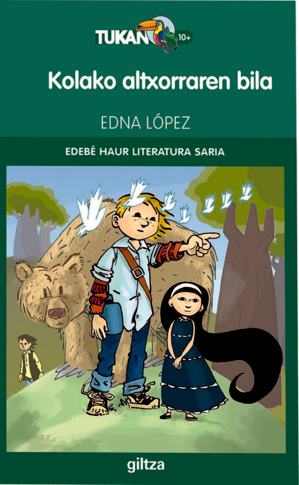Premio EDEBÉ de Lit. Infantil 2011: Kolako altxorraren bila, de Edna Virginia López Hernández | portada del libro