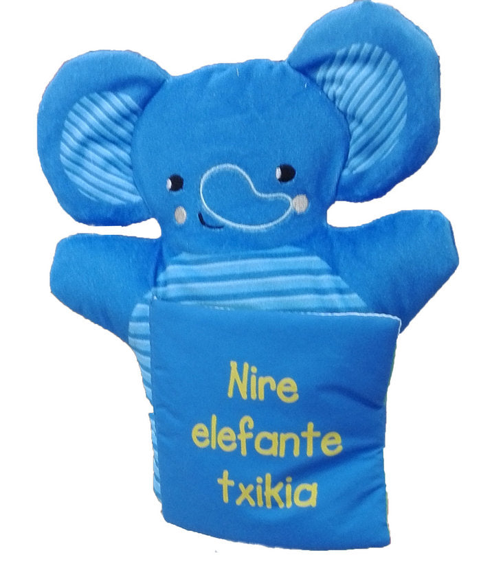 Nire elefante txikia (libro marioneta mi pequeño elefante), de Ferri, Francesca | portada del libro