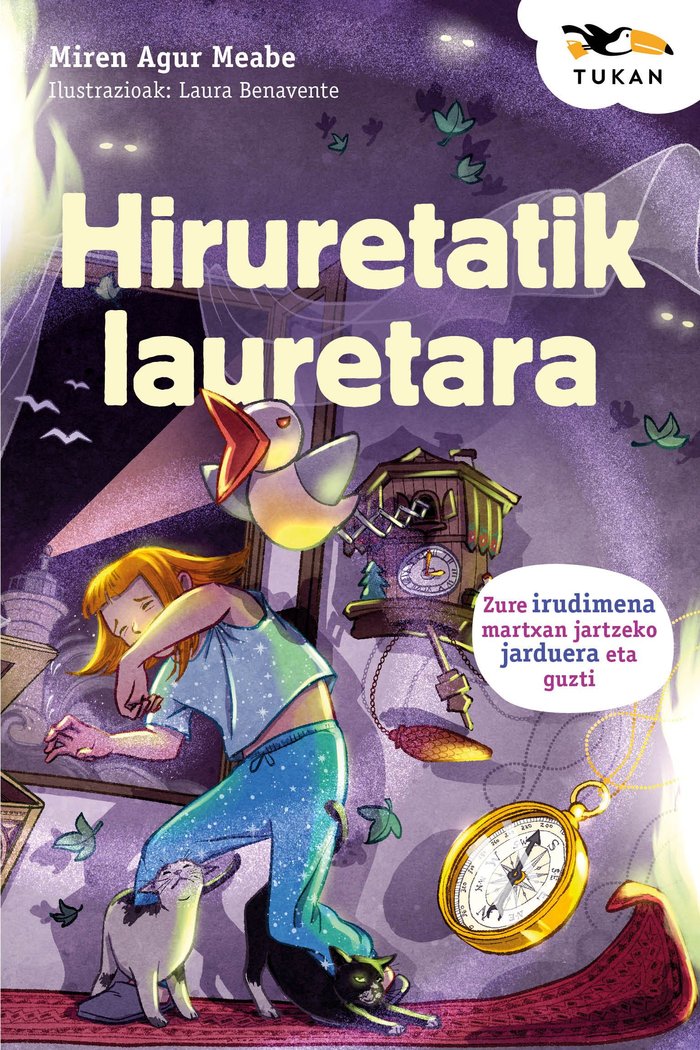 HIRURETATIK LAURETARA (DE TRES A CUATRO), de MEABE, MIREN AGUR | portada del libro