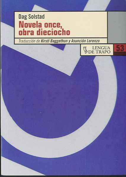 Novela once, obra dieciocho, de Solstand | portada del libro