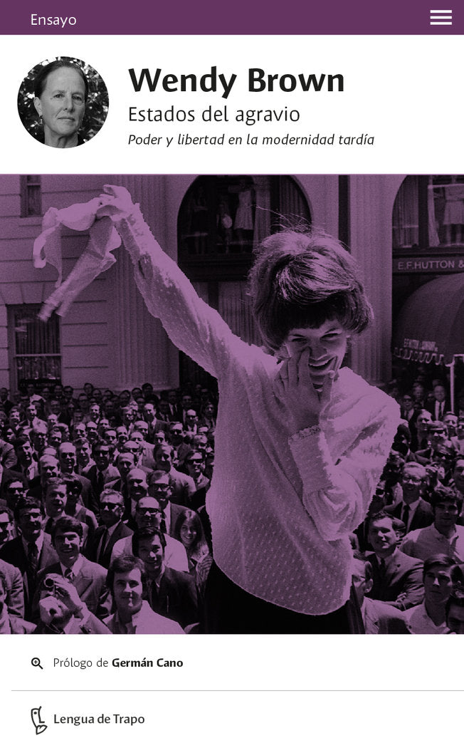Estados del agravio, de Brown, Wendy | portada del libro