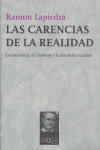 Las carencias de la realidad, de Lapiedra, Ramón | portada del libro