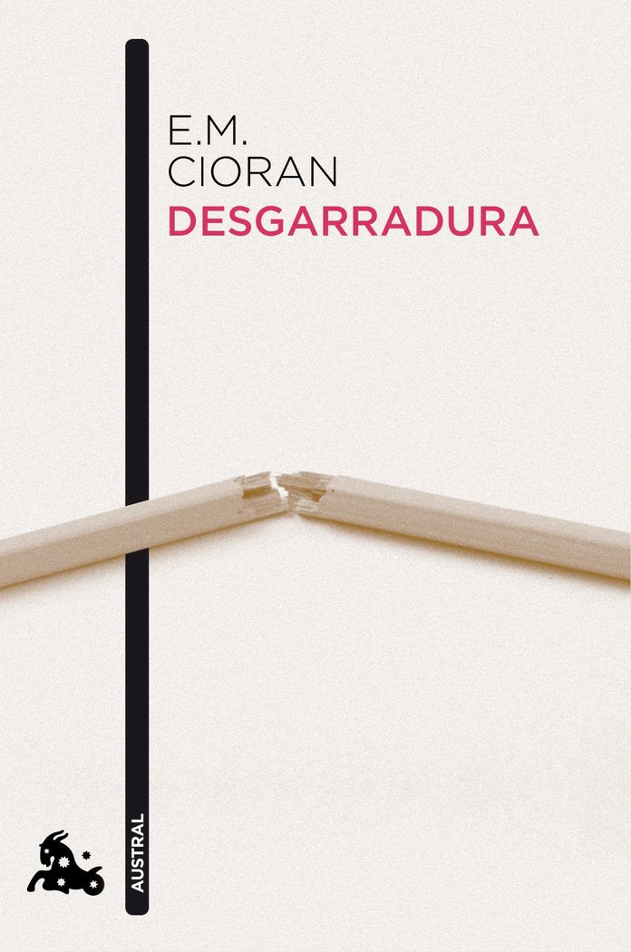Desgarradura, de Cioran | portada del libro