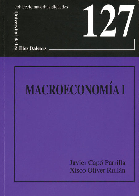 Macroeconomía I, de Capó Parrilla | portada del libro