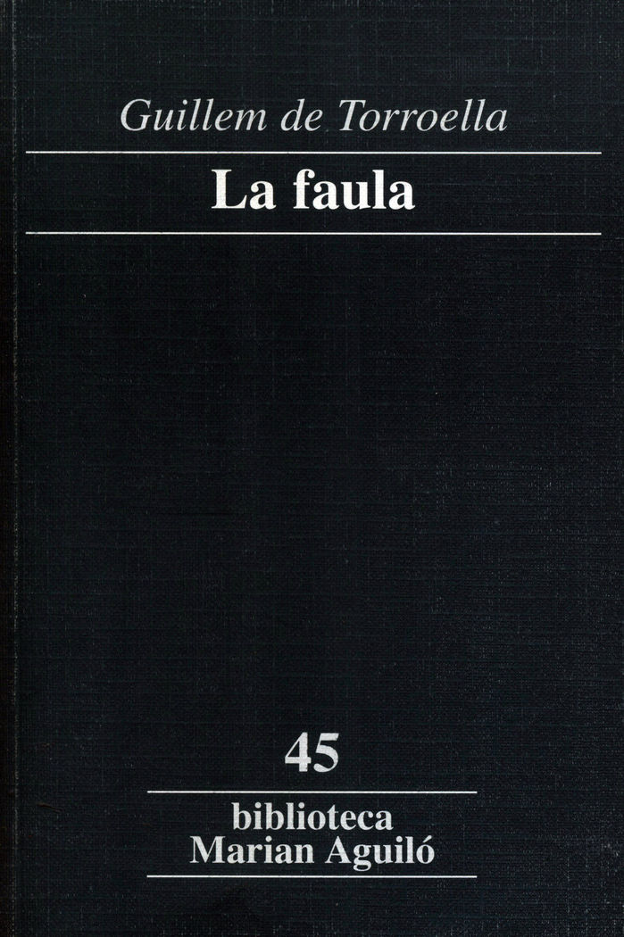 La Faula, de De Torroella | portada del libro