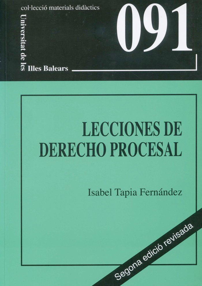 LECCIONES DE DERECHO PROCESAL, 1. CURSO FACULTAD DE DERECHO, de TAPIA FERNANDEZ | portada del libro