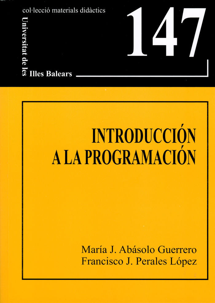 Introducción a la programación, de Abásolo Guerrero | portada del libro