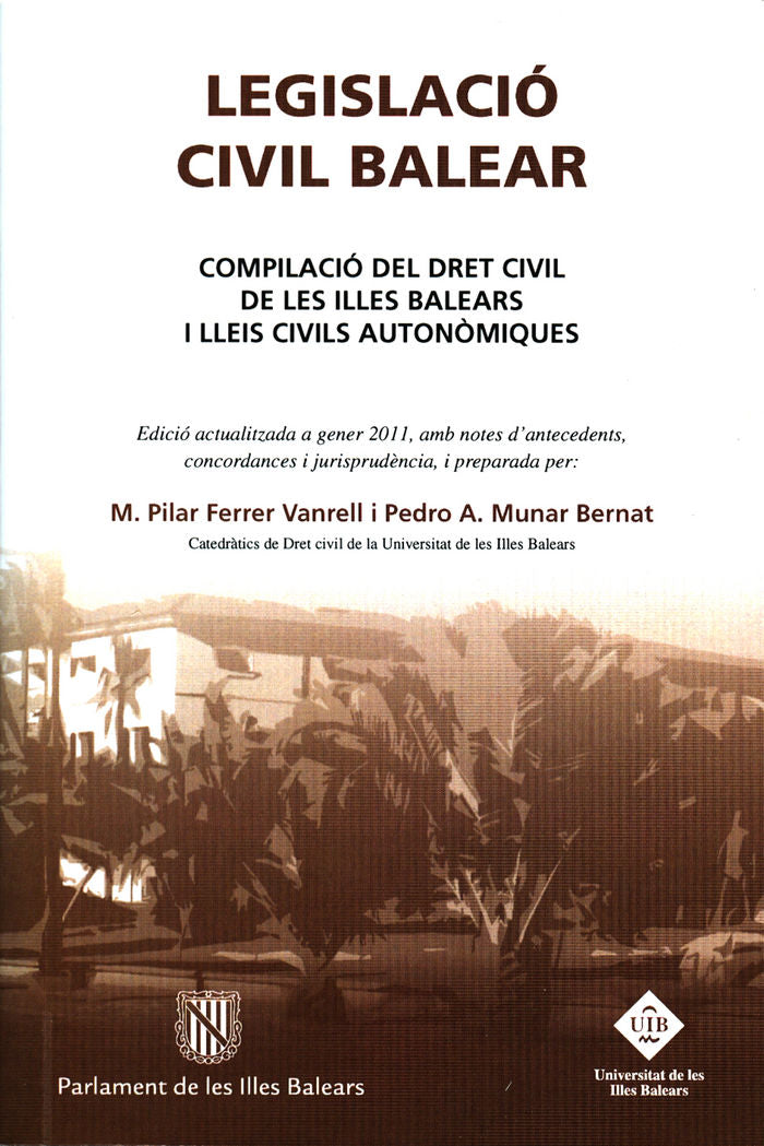 LEGISLACIO CIVIL BALEAR, de FERRER VANRELL | portada del libro
