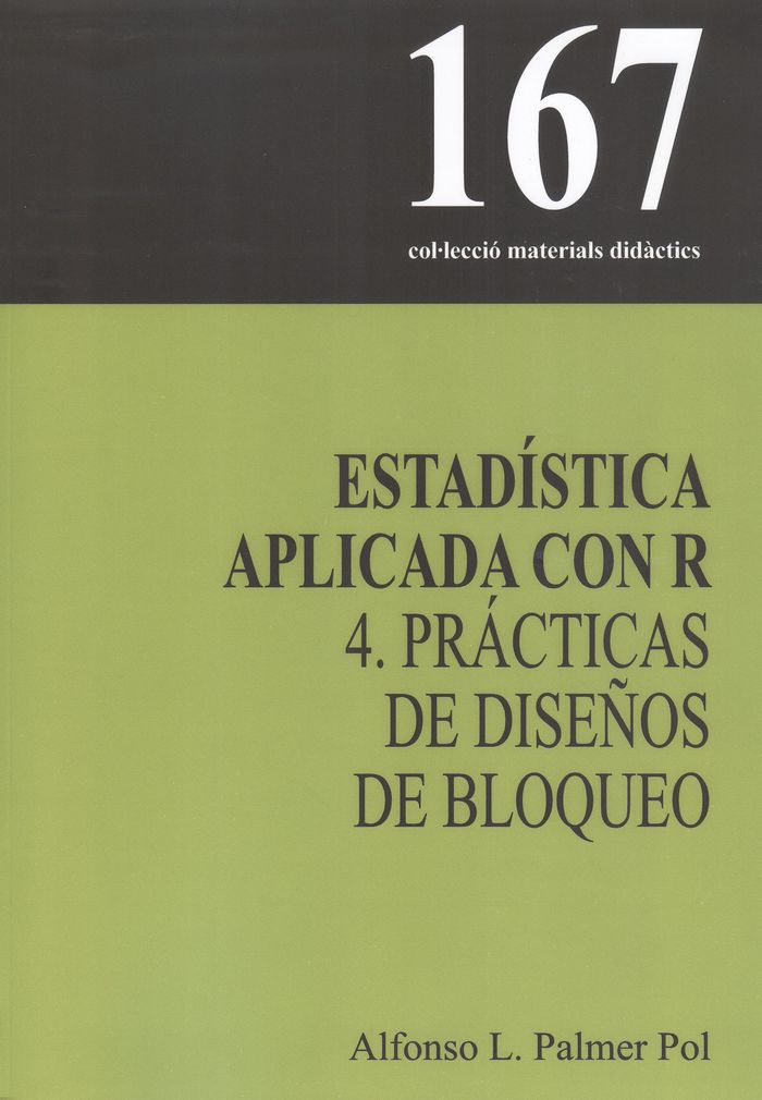 ESTADISTICA APLICADA CON R, de PALMER POL | portada del libro