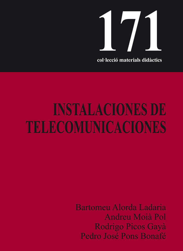 Instalaciones de telecomunicaciones, de ALORDA LADARIA, BARTOMEU | portada del libro