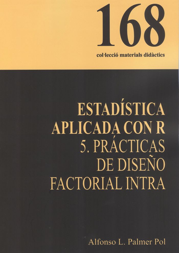 ESTADISTICA APLICADA CON R, de PALMER POL | portada del libro