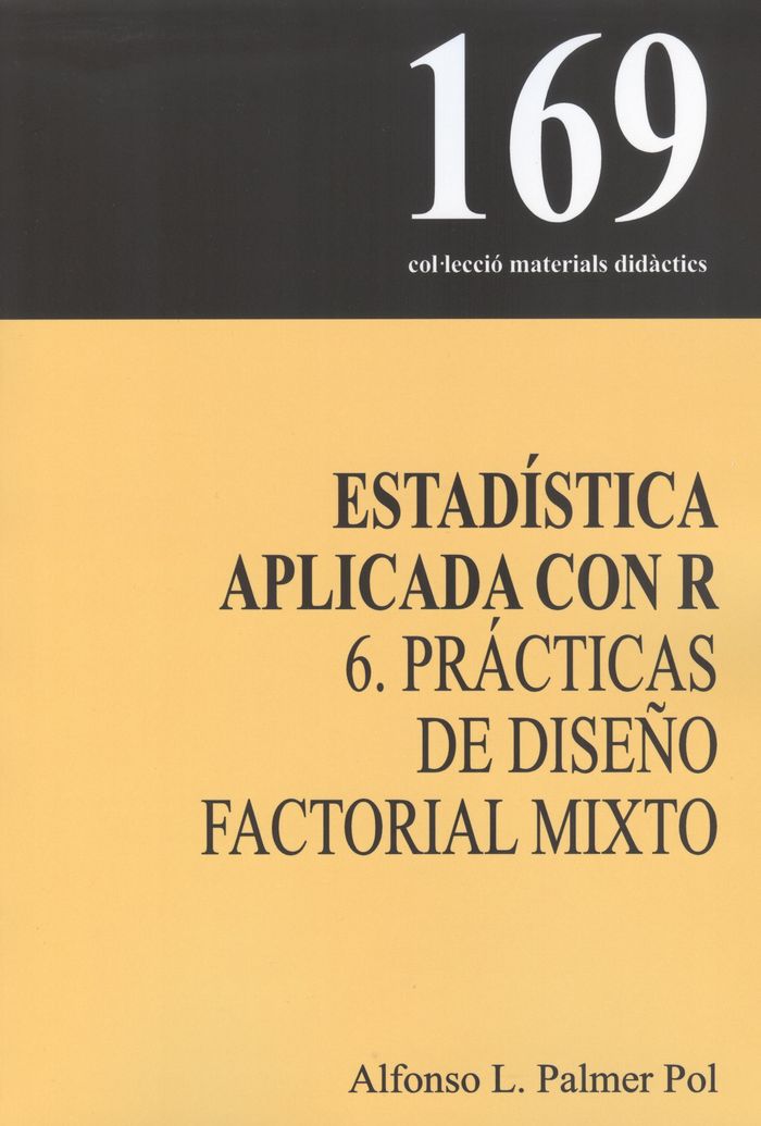 ESTADISTICA APLICADA CON R, de PALMER POL, ALFONSO L. | portada del libro