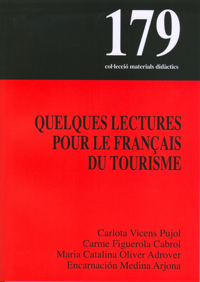Quelques lectures pour le français du tourisme, de Vicens Pujol, Carlota | portada del libro