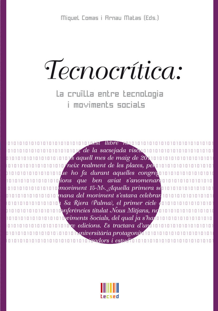 Tecnocrítica: La cruïlla entre la tecnologia i moviments socials | portada del libro