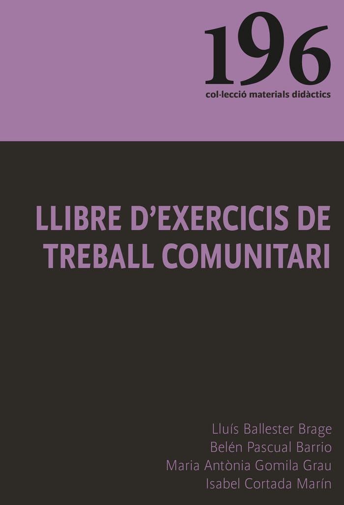 LLIBRE D'EXERCICIS DE TREBALL COMUNITARI, de BALLESTER BRAGE, LLUIS | portada del libro