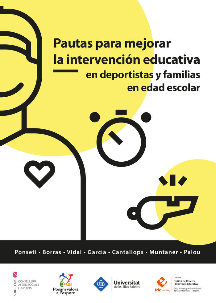 PAUTAS PARA MEJORAR LA INTERVENCION EDUCATIVA EN DEPORTISTAS, de PONSETI VERDAGUER, FRANCESC XAVIER | portada del libro