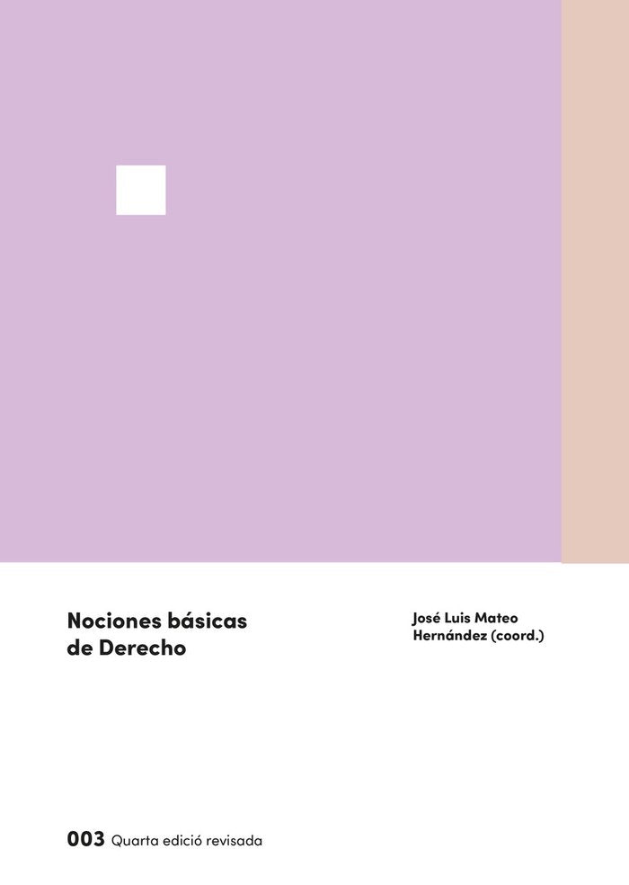 NOCIONES BASICAS DE DERECHO, de BALLESTER CARDELL, MARIA | portada del libro