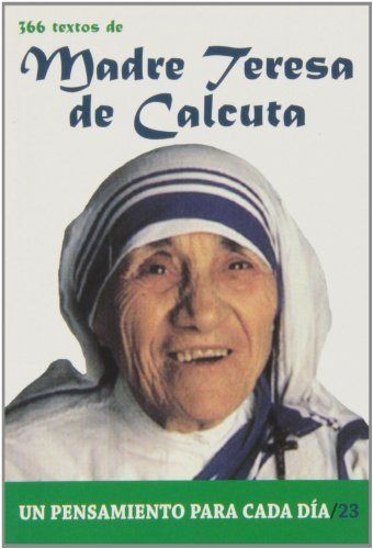 366 Textos de Madre Teresa de Calcuta, de Cervera Barranco | portada del libro