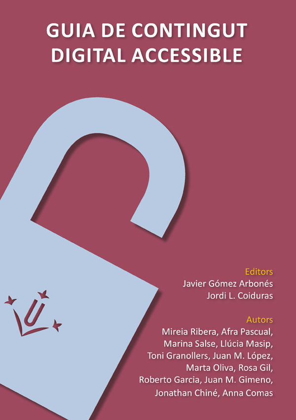 Guia de contingut digital accessible., de Ribera, Mireia | portada del libro