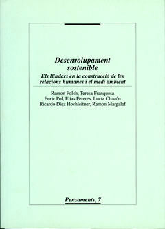 DESENVOLUPAMENT SOSTENIBLE, de AA.VV. | portada del libro