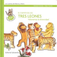 El cuento de los tres leones, de MIREIA CANALS, MAR CERDA | portada del libro