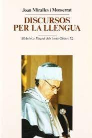 Discursos per la llengua, de Miralles i Montserrat, Joan | portada del libro