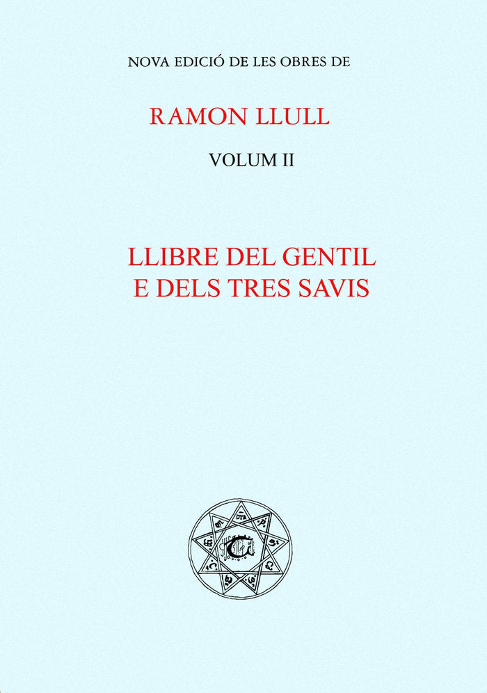 Llibre del gentil e dels tres avis, de LLULL | portada del libro
