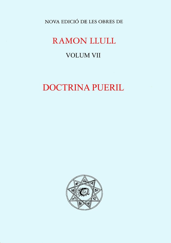Doctrina pueril, de Llull | portada del libro