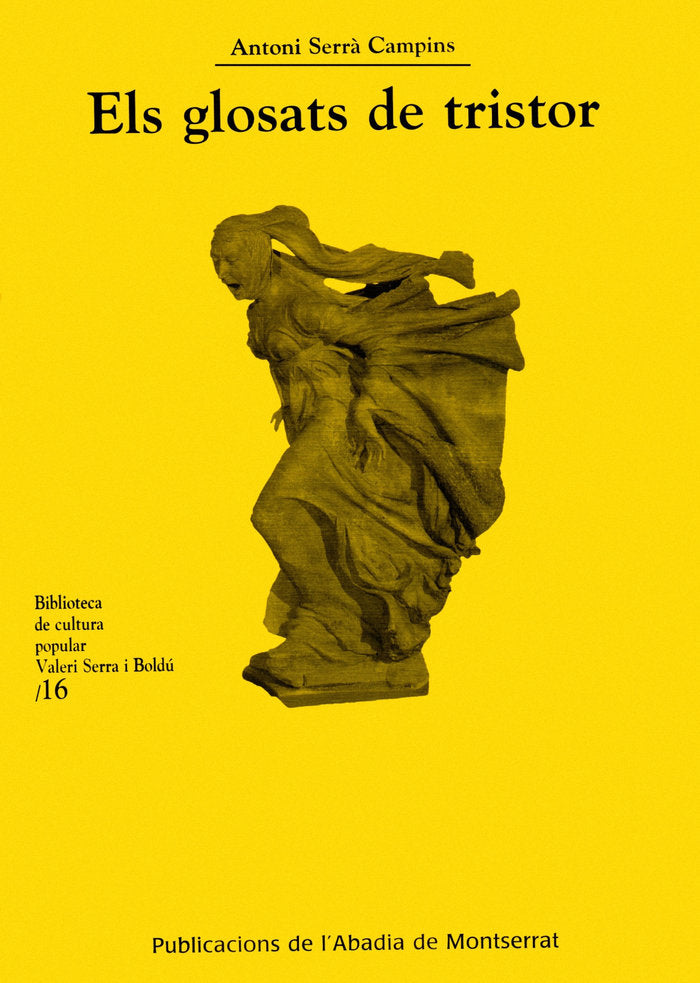 Els glosats de tristor, de Serrà Campins | portada del libro