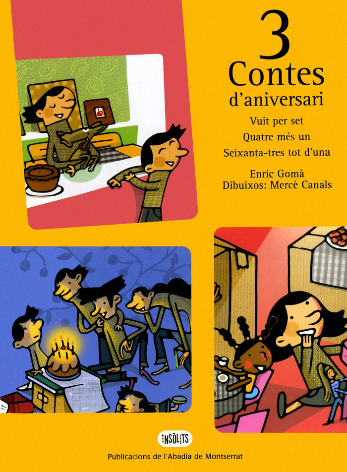 3 contes d'aniversari, de Gomà i Ribas | portada del libro