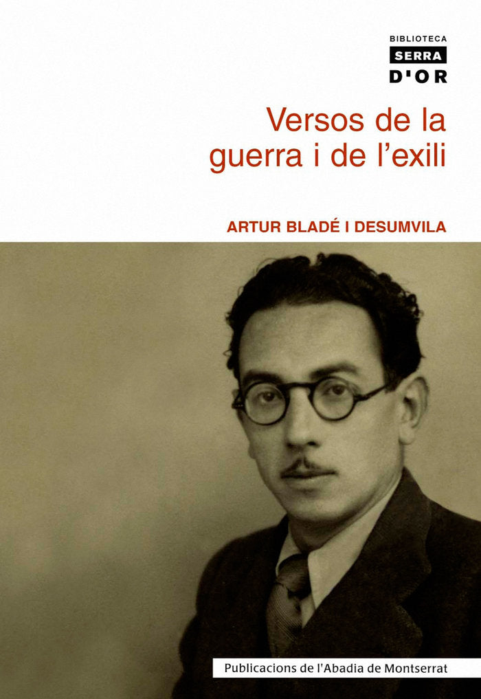Versos de la guerra i de l'exili, de Bladé i Desumvila | portada del libro