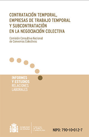 Contratación temporal, empresas de trabajo temporal y subcontratación en la negociación colectiva., de Desconocido | portada 
