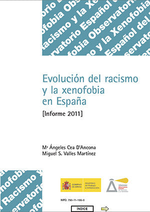 Evolución del racismo y la xenofobia en España. Informe 2011., de Cea D Ancona, Mª Ángeles | portada del libro