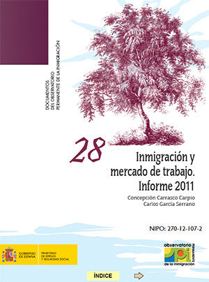 Inmigración y mercado de trabajo. Informe 2011, de Carrasco Carpio, Concepción | portada del libro
