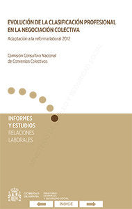 Evolución de la clasificación profesional en la Negociación Colectiva, de Montoya Melgar, Alfredo | portada del libro
