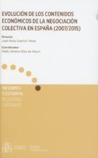 Evolución de los contenidos económicos de la negciación colectiva en España, de José María Goerlich Peset | portada del libro