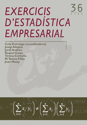 Exercicis d'estadística empresarial, de Allepús, Josep | portada del libro