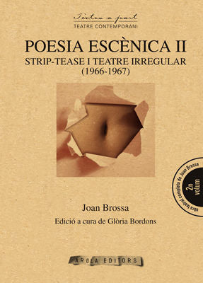 Poesia escènica II, de BROSSA, JOAN | portada del libro