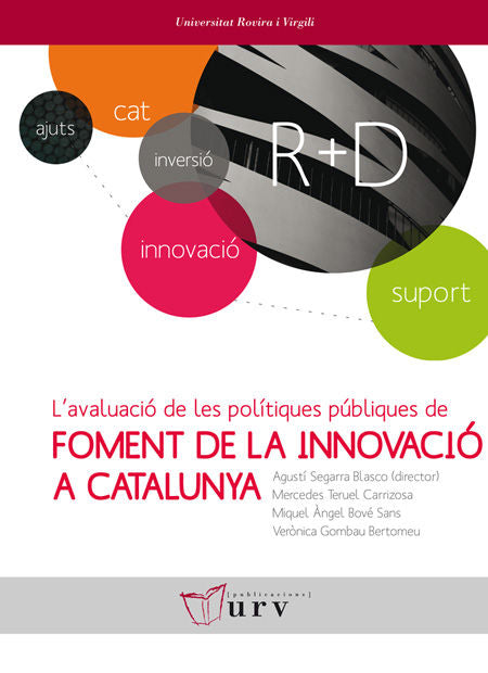 L'avaluació de les polítiques públiques de foment de la innovació a Catalunya, de Varios autores | portada del libro