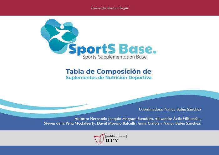 SPORTSBASE. Tabla de Composición de Suplementos de Nutrición Deportiva, de Varios autores | portada del libro