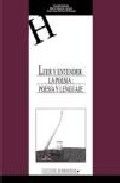 Leer y entender la poesía. Poesía y lengua, de Muelas Herráiz | portada del libro
