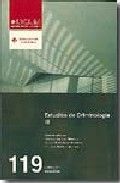 Estudios de Criminología III, de Rechea Alberola | portada del libro