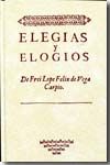 Elegias y elogios cortesanos, de Vega Carpio | portada del libro