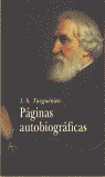 Paginas autobiográficas, de Turguénev | portada del libro