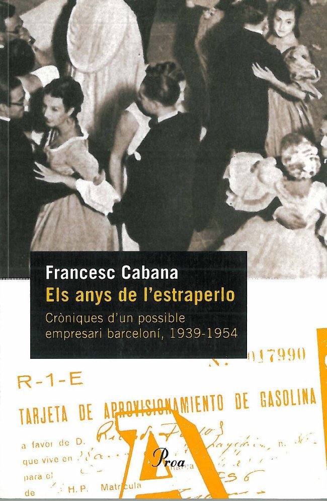 Els anys de l'estraperlo., de Cabana Vancells, Francesc | portada del libro