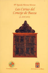 Las cartas del concejo de baeza (s.XIV-XVI), de Moreno Moreno | portada del libro