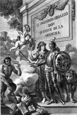 El ingenioso hidalgo Don Quijote de la Mancha (4 tomos), de Miguel de Cervantes Saavedra | portada del libro