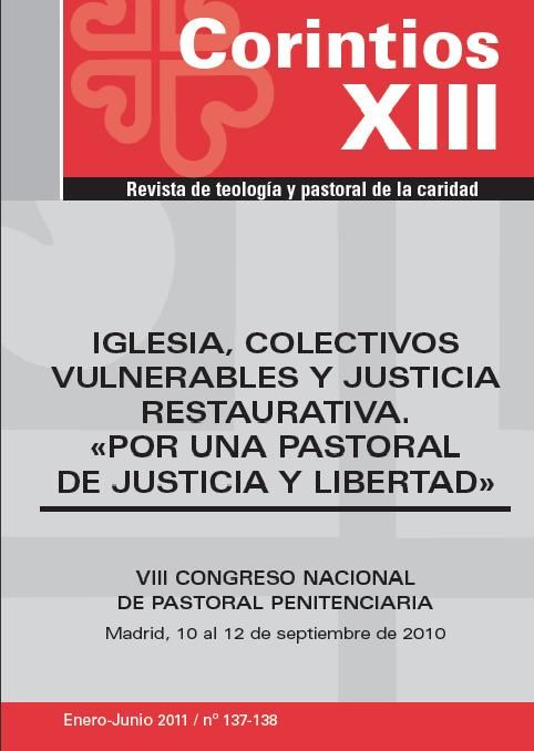 Iglesia, colectivos vulnerables y justicia restaurativa.por una pastoral de justicia y libertad, de VV.AA. | portada del libr